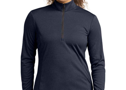 SportTek Women's Endeavor 1/2Zip Pullover LST469 Deep Navy Heather