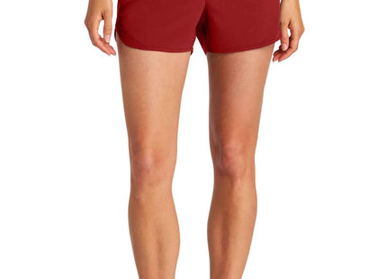 SportTek Women's Repeat Swift Short LST484 Deep Red