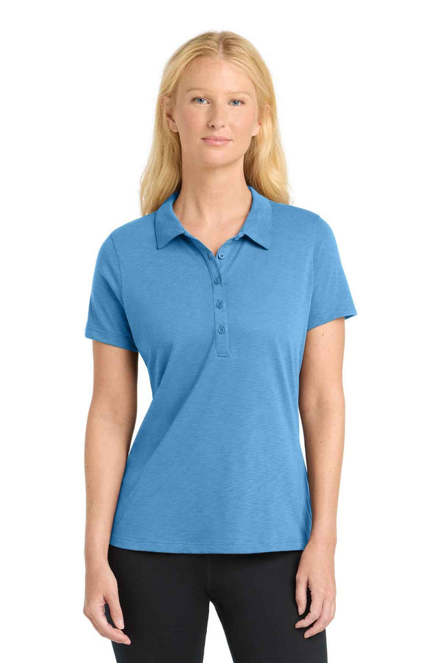 SportTek Women's PosiCharge Strive Polo LST530 Carolina Blue