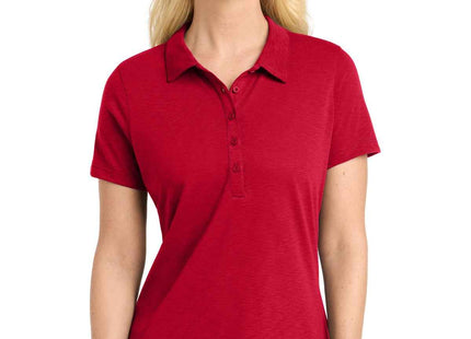 SportTek Women's PosiCharge Strive Polo LST530 Deep Red
