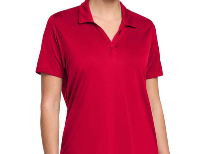 SportTek Women's Sideline Polo LST535 Deep Red