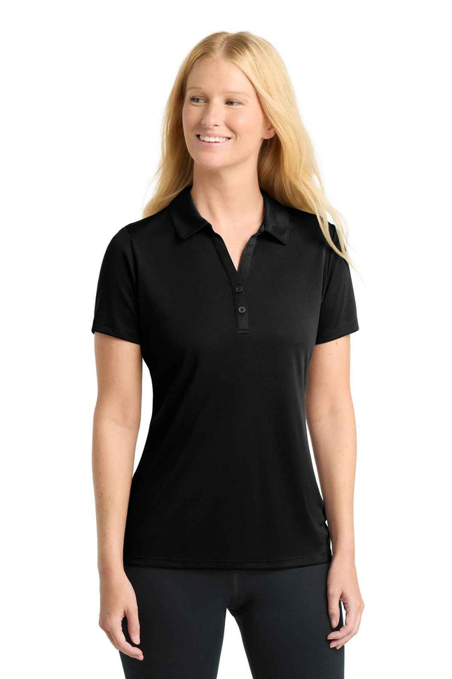 SportTek Women's PosiCharge Competitor Polo LST550 Black