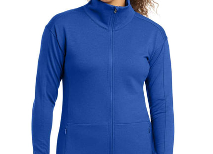 SportTek Women's SportWick Flex Fleece FullZip LST560 True Royal