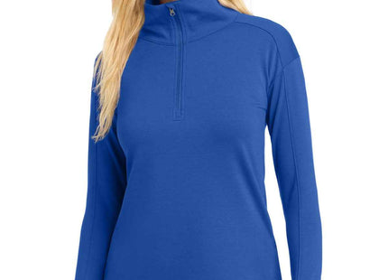 SportTek Women's SportWick Flex Fleece 1/4Zip LST561 True Royal