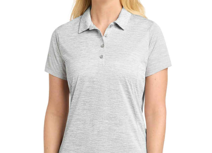 SportTek Women's PosiCharge Electric Heather Polo LST590 Silver Electric