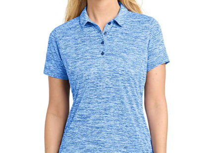 SportTek Women's PosiCharge Electric Heather Polo LST590 True Royal Electric