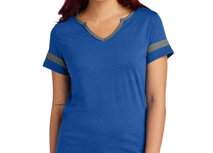 SportTek Women's Halftime Notch Neck Tee LST6041 True Royal Vintage Heather