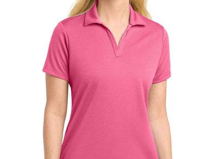 SportTek Women's PosiCharge RacerMesh Polo LST640 Bright Pink