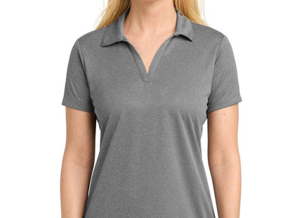 SportTek Women's PosiCharge RacerMesh Polo LST640 Grey Heather