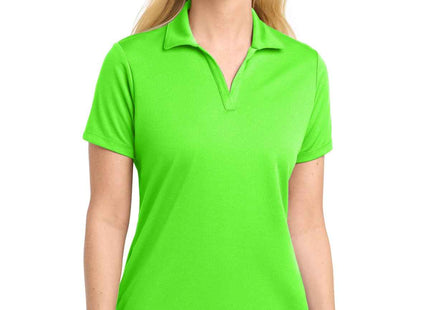 SportTek Women's PosiCharge RacerMesh Polo LST640 Neon Green