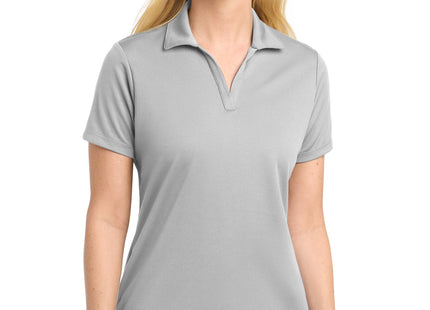 SportTek Women's PosiCharge RacerMesh Polo LST640 Silver