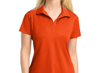 SportTek Women's Micropique SportWick Polo LST650 Deep Orange