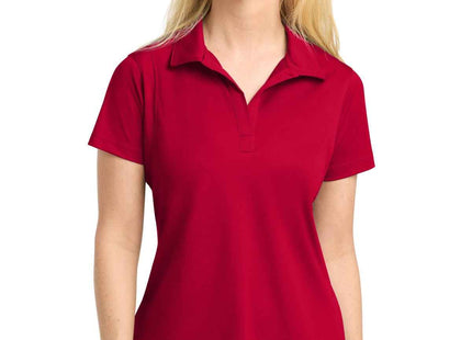 SportTek Women's Micropique SportWick Polo LST650 Deep Red