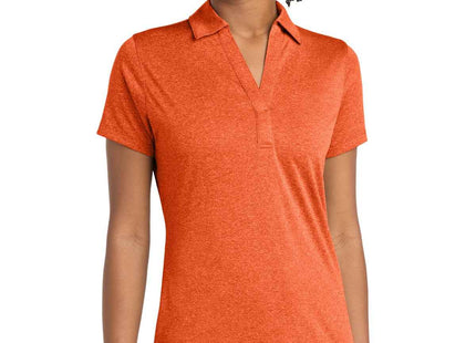 SportTek Women's Heather Contender Polo LST660 Deep Orange Heather
