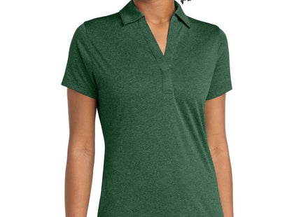SportTek Women's Heather Contender Polo LST660 Forest Green Heather