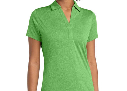 SportTek Women's Heather Contender Polo LST660 Turf Green Heather