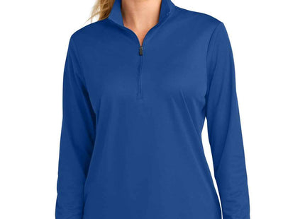 SportTek Women's Micropique SportWick 1/4Zip LST672 True Royal