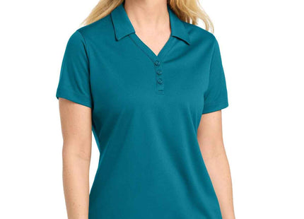 SportTek Women's PosiCharge MicroMesh Polo LST680 Blue Wake