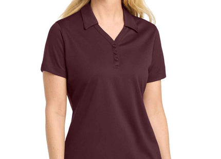 SportTek Women's PosiCharge MicroMesh Polo LST680 Maroon