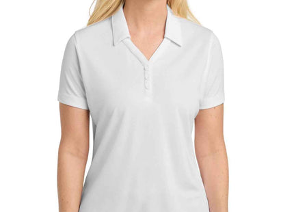 SportTek Women's PosiCharge MicroMesh Polo LST680 White