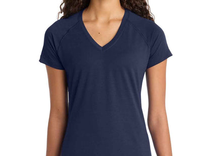 SportTek Women's Ultimate Performance VNeck LST700 True Navy