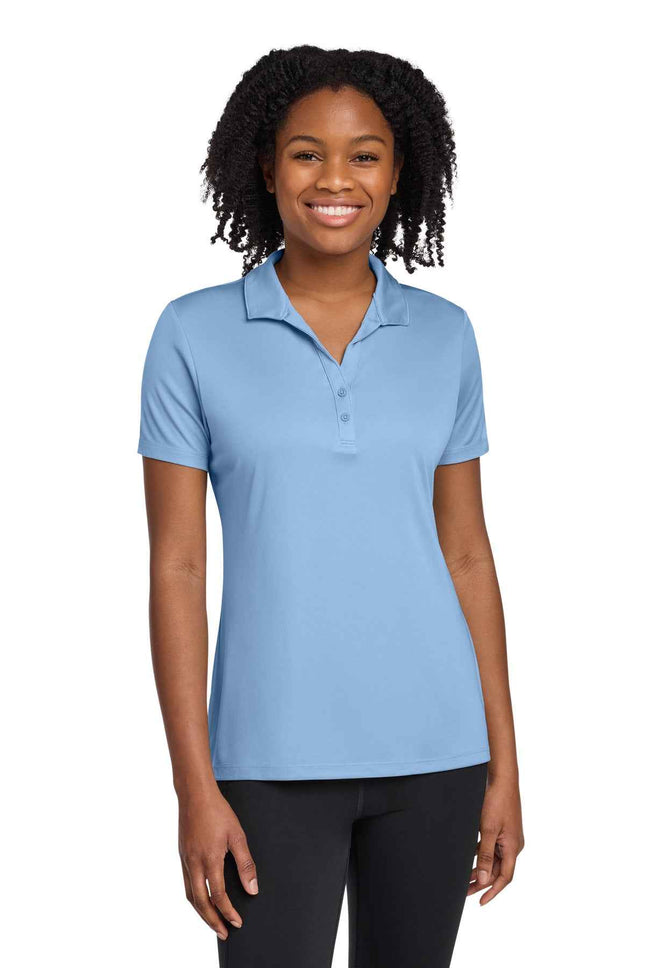 SportTek Women's PosiCharge ReCompete Polo LST725 Carolina Blue