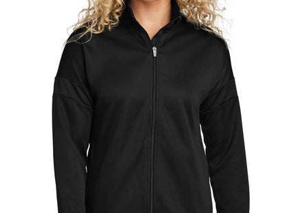SportTek Women's Travel FullZip Jacket LST800 Black Black