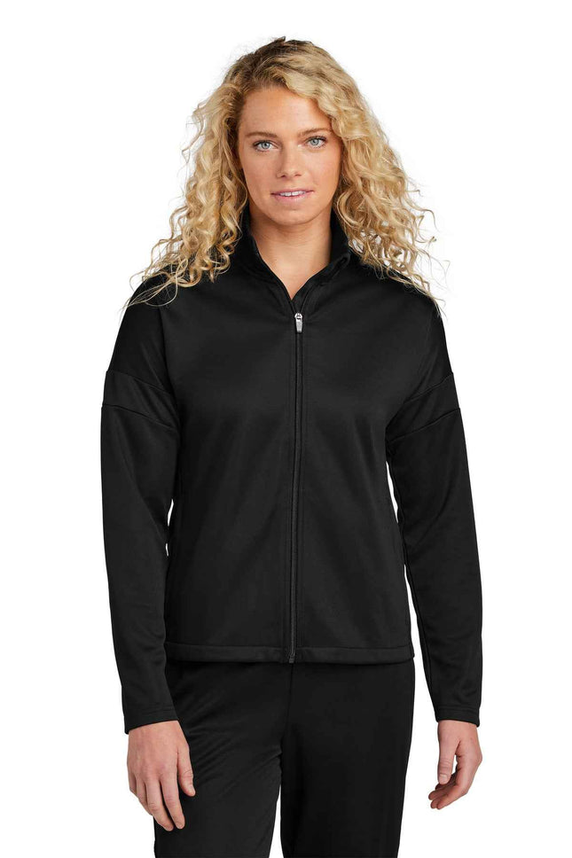 SportTek Women's Travel FullZip Jacket LST800 Black Black