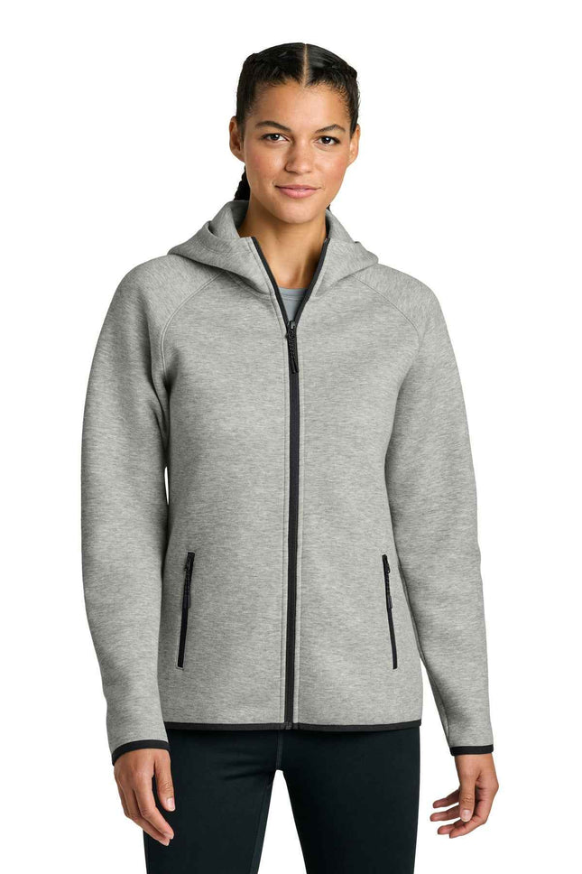 SportTek Women's Phenom FullZip Hoodie LST840 Athletic Heather