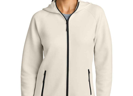 SportTek Women's Phenom FullZip Hoodie LST840 Ecru