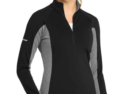 SportTek Women's SportWick Stretch Contrast 1/4Zip Pullover LST854