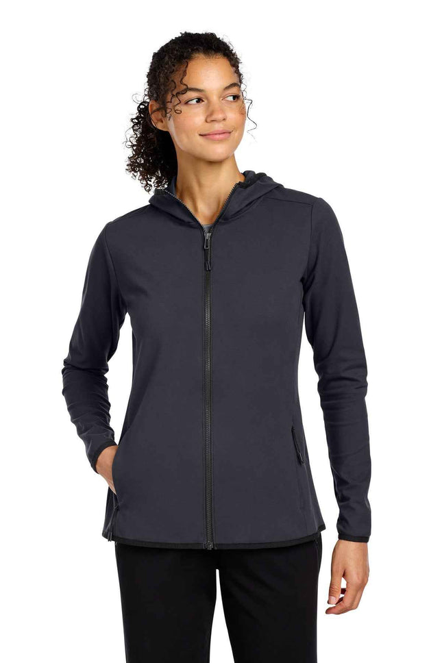 SportTek Women's Circuit Hooded FullZip LST870 Graphite