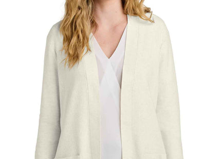 Port Authority Women's Easy Care OpenFront Cardigan Sweater LSW2890 Oatmeal Heather