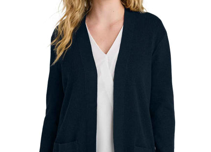 Port Authority Women's Easy Care OpenFront Cardigan Sweater LSW2890 River Blue Navy