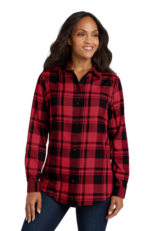 Port Authority Women's Plaid Flannel Tunic LW668