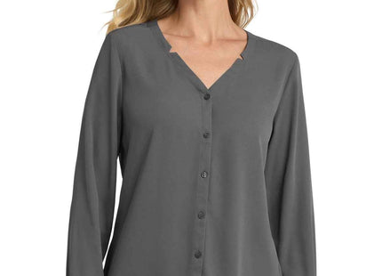 Port Authority Women's Long Sleeve ButtonFront Blouse LW700