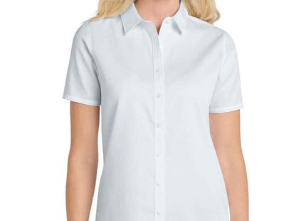 Port Authority Women's Short Sleeve SuperPro ReactTwill Shirt LW809 White