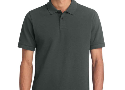 Mercer+Mettle Stretch Heavyweight Pique Polo MM1000 Anchor Grey