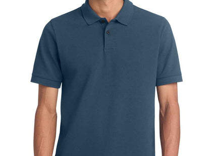 Mercer+Mettle Stretch Heavyweight Pique Polo MM1000 Insignia Blue