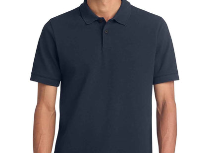 Mercer+Mettle Stretch Heavyweight Pique Polo MM1000 Night Navy
