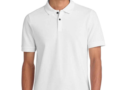 Mercer+Mettle Stretch Heavyweight Pique Polo MM1000 White