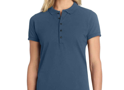 Mercer+Mettle Women's Stretch Heavyweight Pique Polo MM1001 Insignia Blue