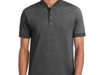 Mercer+Mettle Stretch Pique Henley MM1008 Anchor Grey Heather