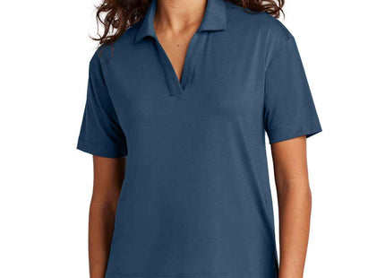 Mercer+Mettle Women's Stretch Jersey Polo MM1015 Insignia Blue