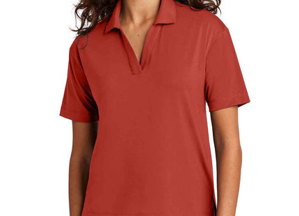 Mercer+Mettle Women's Stretch Jersey Polo MM1015 Terracotta