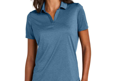 Mercer+Mettle Women's Recharge Jersey Polo MM1021 Harbor Blue Heather