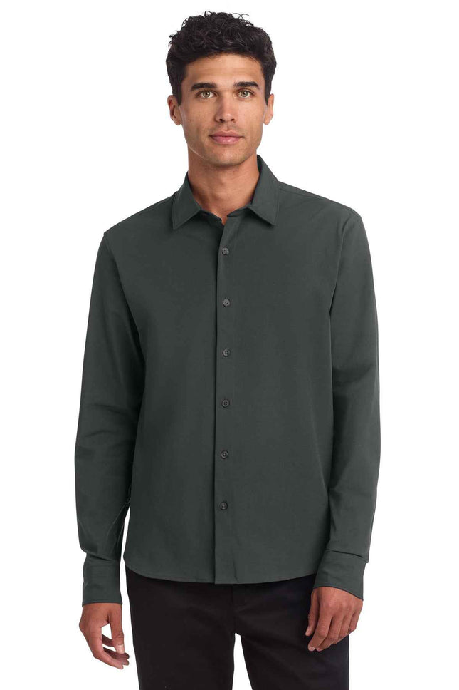 Mercer+Mettle Long Sleeve Stretch Woven Shirt MM2000 Anchor Grey