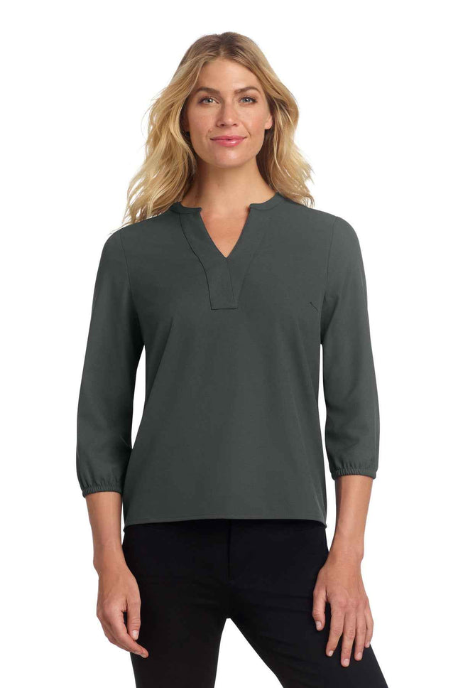 Mercer+Mettle Women's Stretch Crepe 3/4Sleeve Blouse MM2011