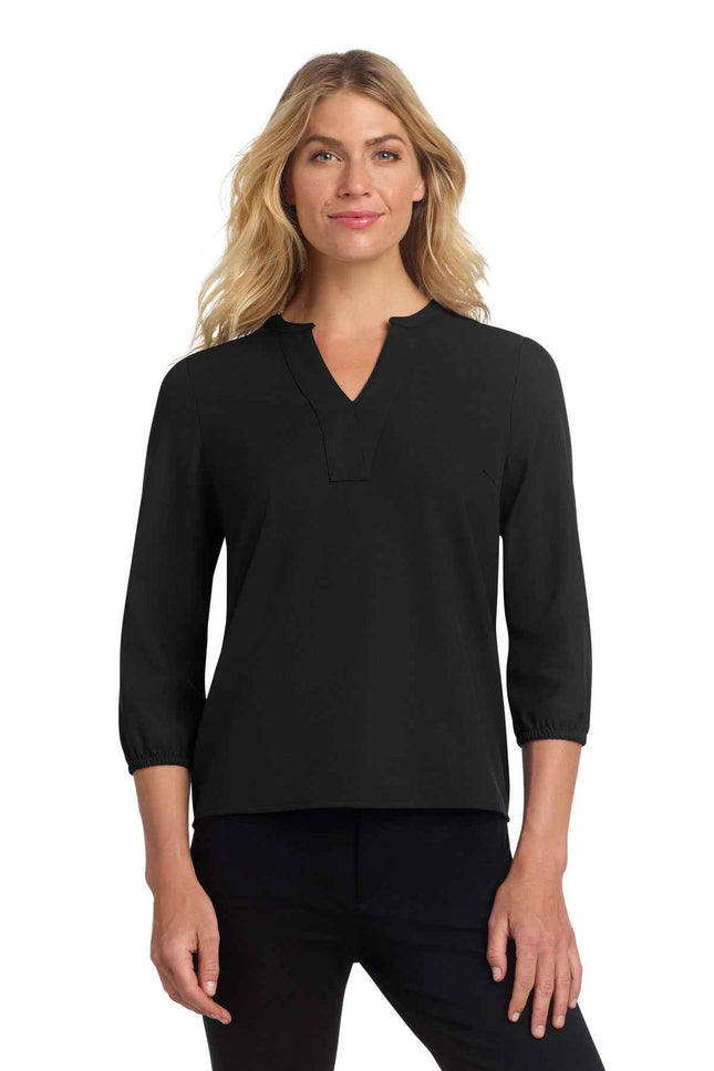 Mercer+Mettle Women's Stretch Crepe 3/4Sleeve Blouse MM2011