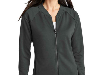 Mercer+Mettle Women's DoubleKnit Bomber MM3001 Anchor Grey